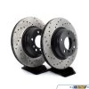 Cross-Drilled Brake Rotors - Front - E90 330i & 330xi (pair) -Auto Parts 897486 x800