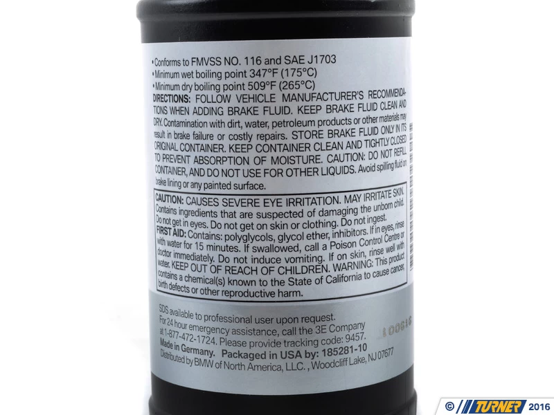 Genuine BMW DOT4 ESL Low Viscosity Brake Fluid 4 Genuine BMW DOT4 ESL Low Viscosity Brake Fluid - Image 2