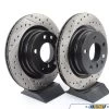 Cross-Drilled & Slotted Brake Rotors - Rear - E90 E92 325i 328i (pair)